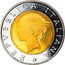 Italy 500 Lira Bank of Italy Centennial 1993 R Proof KM# 160 REPVBBLICA ITALIANA CRETARA coin obverse