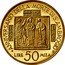 Italy 50000 Lira 1600th Anniversary of the Death of St. Ambrose 1997 R Proof KM# 191 ANNIVERSARIO DELLA MORTE DI S.AMBROGIO 397 1997 R LIRE 50 MILA coin reverse