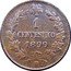 Italy Centesimo Umberto I 1899 R KM# 29 1 CENTESIMO 1895 R coin reverse