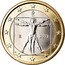 Italy Euro Mens van Vitruvius 2013 R KM# 250 RI R 2008 LC coin obverse