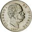 Italy Lira Umberto I 1887 M KM# 24.2 UMBERTO I RE D'ITALIA SPERANZA 1887 coin obverse
