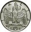 Italy Lira Vittorio Emanuele III non-magnetic 1940 R Yr XVIII KM# 77a ITALIA 1940 XVIII R L. 1 coin reverse
