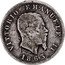 Italy Lira Vittorio Emanuele II 1863 M BN KM# 5a.1 VITTORIO EMANUELE II FERRARIS 1863 coin obverse