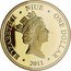 Niue One Dollar (Han Solo) ELIZABETH II NIUE ONE DOLLAR RDM 2011 coin obverse