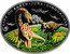 Niue One Dollar Life on the Ground 2013  Proof LIFE ON EARTH JURA DINOSAURIA coin reverse