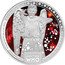 Niue One Dollar (Weeping Angels) DOCTOR WHO DW LOGO © 2012& TM BBC.LICENSED BY BBC WW LTD. 1/2 OZ 999 FINE SILVER coin reverse