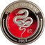 Niue Two Dollars (Year of the Snake) YEAR OF THE SNAKE 999 FINE SILVER 1/2OZ 2013 coin reverse