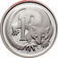 Australia 1 Cent Glider 2006 KM# 62a 1 SD coin reverse