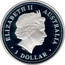 Australia 1 Dollar 75th Anniversary Sydney Harbour Bridge 2007 P Proof KM# 1012 ELIZABETH II - AUSTRALIA 1 DOLLAR coin obverse