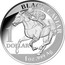 Australia 1 Dollar Black Caviar 2013 KM# 2018 BLACK CAVIAR 1 DOLLAR 1 OZ .999 AG TD CK CAVIAS coin reverse