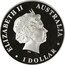 Australia 1 Dollar (Discover Australia - Saltwater Crocodile) KM# 1421 ELIZABETH II AUSTRALIA 1 DOLLAR IRB coin obverse