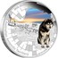 Australia 1 Dollar Husky 2010 KM# 1381 2010: HUSKY AUSTRALIAN ANTARCTIC TERRITORY 1 OZ 99.9 SILVER P AH coin reverse