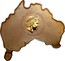 Australia 1 Dollar Kangaroo (Map Shaped) 2013 KM# 1929 ELIZABETH II AUSTRALIA 2013 1 DOLLAR IRB coin obverse