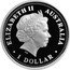 Australia 1 Dollar Leopard Seal 2005 P Proof KM# 1018 ELIZABETH II ∙ AUSTRALIA 1 DOLLAR coin obverse