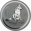 Australia 1 Dollar Lunar Dog 2006 KM# 1882 2006 1 OZ 999 SILVER coin reverse
