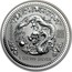 Australia 1 Dollar Lunar Dragon 2000 KM# 424 2000 1 OZ 999 SILVER coin reverse