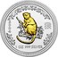 Australia 1 Dollar Lunar Monkey (Gilded) 2004 KM# 674a 2004 1 OZ 999 SILVER SA coin reverse
