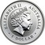 Australia 1 Dollar (Lunar Rabbit) KM# 502 ELIZABETH II AUSTRALIA 1 DOLLAR IRB coin obverse