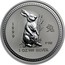 Australia 1 Dollar (Lunar Rabbit) KM# 502 1999 1 OZ 999 SILVER P100 coin reverse