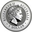 Australia 1 Dollar Lunar Rooster (Gilded and Colorized) 2005 KM# 695b ELIZABETH II AUSTRALIA 1 DOLLAR IRB coin obverse