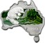 Australia 1 Dollar Platypus (Map Shaped) 2013 KM# 2070 PLATYPUS 1 OZ 999 SILVER 2013 P IJ coin reverse