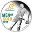 Australia 1 Dollar Wallabies - Men of Gold 2011 KM# 1604 WALLABIEA MEN OF GOLD 2011 1 OZ 999 SILVER P RV coin reverse