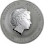 Australia 1 Dollar Year of the Dragon (Black) 2012 KM# 1664.4 ELIZABETH II AUSTRALIA 1 OZ 999 SILVER 2012 1 DOLLAR IRB coin obverse