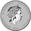 Australia 1 Dollar Year of the Dragon (Blue) 2012 KM# 1664.6 ELIZABETH II AUSTRALIA 1 OZ 999 SILVER 2012 1 DOLLAR IRB coin obverse