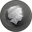 Australia 1 Dollar Year of the Dragon (Gilded) 2012 KM# 1664.1 ELIZABETH II AUSTRALIA 1 OZ 999 SILVER 2012 1 DOLLAR IRB coin obverse
