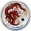 Australia 1 Dollar Year of the Dragon (Red) 2012 KM# 1664.3 YEAR OF THE DRAGON P coin reverse