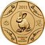 Australia 1 Dollar Year of the Rabbit 2011 KM# 1661 2011 YEAR OF THE RABBIT coin reverse