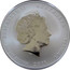 Australia 1 Dollar Year of the Rabbit (Colorized) 2011 KM# 1475b ELIZABETH II AUSTRALIA 1 OZ 999 SILVER 2011 1 DOLLAR IRB coin obverse