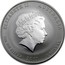 Australia 1 Dollar Year of the Rabbit (Gilded) 2011 KM# 1475a ELIZABETH II AUSTRALIA 1 OZ 999 SILVER 2011 1 DOLLAR IRB coin obverse
