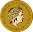 Australia 1 Dollar Year of the Snake 2013 KM# 2004 ELIZABETH II AUSTRALIA 2013 1 DOLLAR IRB coin obverse