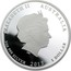 Australia 1 Dollar Year of the Snake (Colorized) 2013 KM# 1831b ELIZABETH II AUSTRALIA 1 OZ 999 SILVER 2013 1 DOLLAR IRB coin obverse