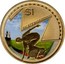 Australia $1 Skateboarding 2013 KM# 2068 $1 SKATEBOARDING P NM coin reverse