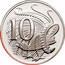 Australia 10 Cents (Lyrebird) KM# 402b 10 SD coin reverse
