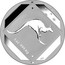 Australia 10 Dollars Kangaroo Road Sign 2013 KM# 1954 5 OZ .999 AG coin reverse