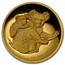 Australia 100 Dollars Koalas on a tree branch 2008 KM# 1875 1 OZ 9999 GOLD P SB coin reverse