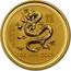 Australia 100 Dollars Lunar Dragon 2000 KM# 528 2000 1 OZ 9999 GOLD coin reverse
