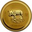 Australia 100 Dollars Lunar Pig 2007 KM# 1906 2007 1 OZ 9999 GOLD coin reverse