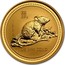 Australia 100 Dollars Lunar Rat 1996 KM# 300 1996 1 OZ 9999 GOLD coin reverse