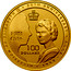 Australia 100 Dollars Queen's 50th Anniversary of Accession 2002 KM# 646 ACCESSION OF ELIZABETH II 50TH ANNIVERSARY 1952 -2002 100 DOLLARS EIIR GVI+ coin reverse