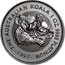 Australia 100 Dollars The Australian Koala 1997 KM# 348 THE AUSTRALIAN KOALA 1 OZ. 9995 PLATINUM 1997 coin reverse