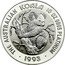Australia 1000 Dollars Koala 1993 KM# 197 THE AUSTRALIAN KOALA 10 OZ 9995 PLATINUM 1993 coin reverse