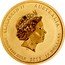 Australia 15 Dollars Australian-Amirican Memorial 2013 KM# 2074 ELIZABETH II AUSTRALIA 1/10 OZ 9999 GOLD 2013 15 DOLLARS IRB coin obverse