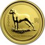 Australia 15 Dollars Lunar Dog 2006 KM# 1888 2006 1/10 OZ 9999 GOLD coin reverse