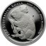 Australia 15 Dollars Single koala on branch 2004 Proof KM# 931 THE AUSTRALIAN KOALA 2004 1/10OZ. 9995 PLATINUM coin reverse
