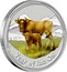 Australia 2 Dollars Year of the Ox (Colorized) 2009 KM# 1751a YEAR OF THE OX P coin reverse