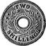 Australia Two Shillings ND(1943) KM# Tn4.1 Token coinage TWO SHILLINGS coin reverse